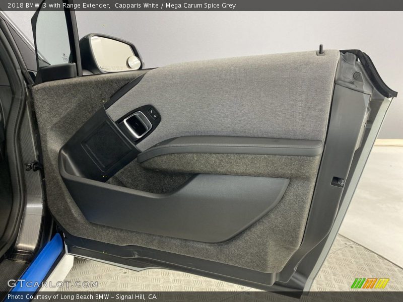 Capparis White / Mega Carum Spice Grey 2018 BMW i3 with Range Extender