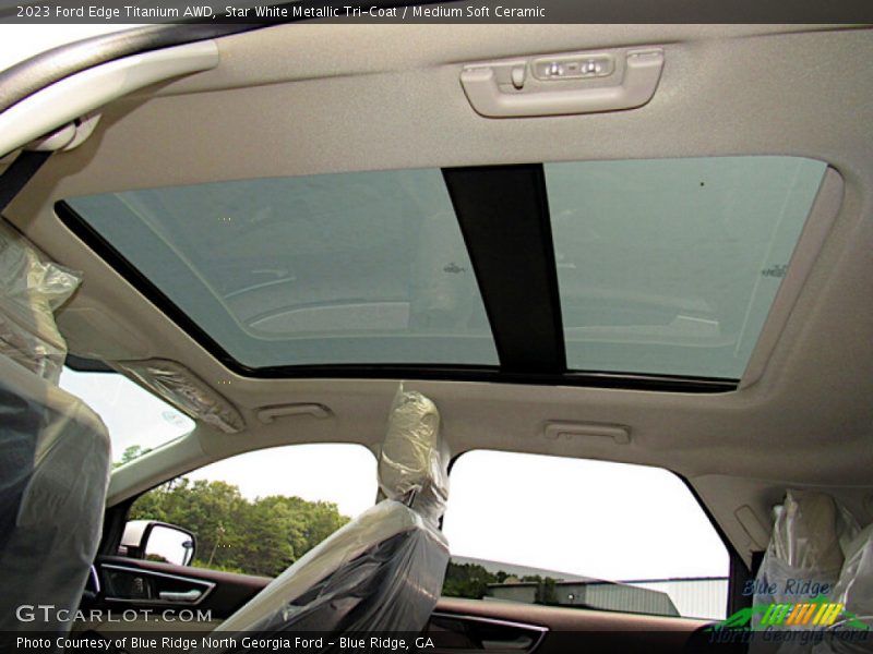 Sunroof of 2023 Edge Titanium AWD
