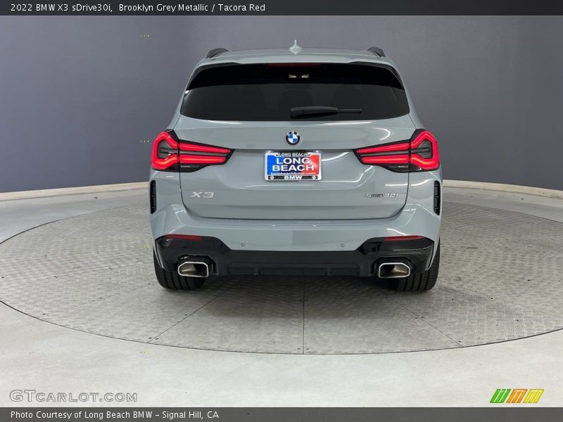 Brooklyn Grey Metallic / Tacora Red 2022 BMW X3 sDrive30i