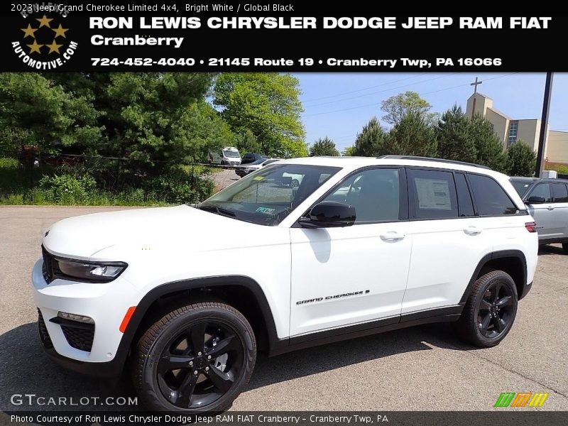Bright White / Global Black 2023 Jeep Grand Cherokee Limited 4x4