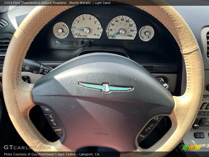 Merlot Metallic / Light Sand 2004 Ford Thunderbird Deluxe Roadster