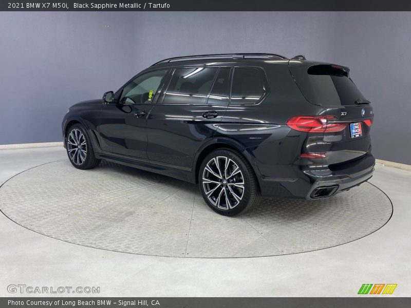 Black Sapphire Metallic / Tartufo 2021 BMW X7 M50i