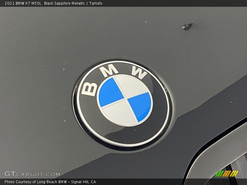 Black Sapphire Metallic / Tartufo 2021 BMW X7 M50i