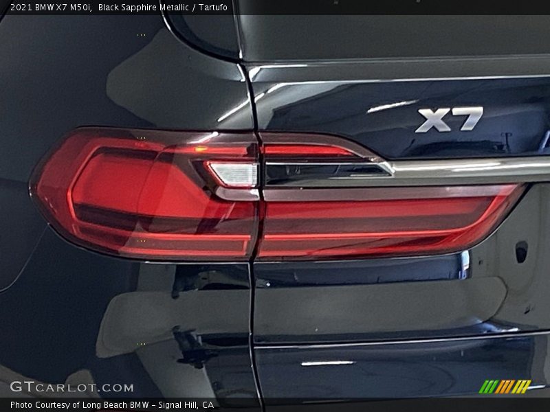 Black Sapphire Metallic / Tartufo 2021 BMW X7 M50i