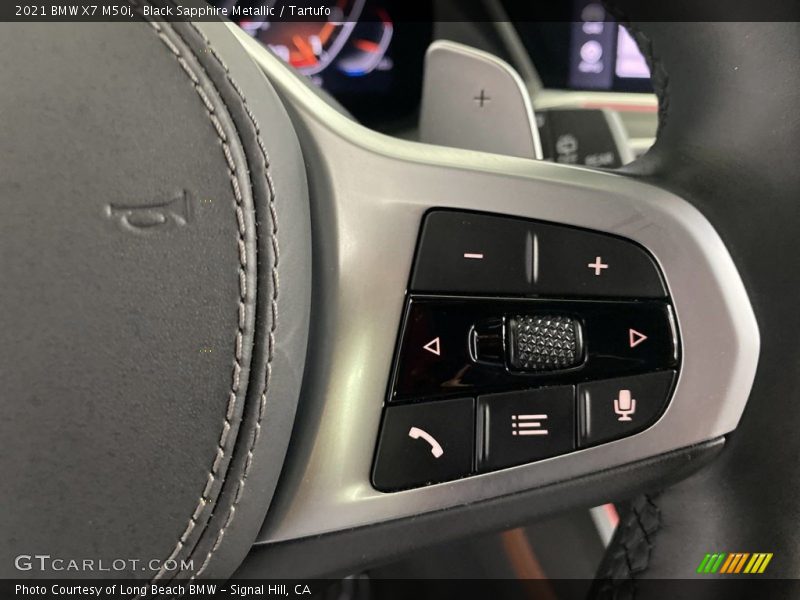 Black Sapphire Metallic / Tartufo 2021 BMW X7 M50i