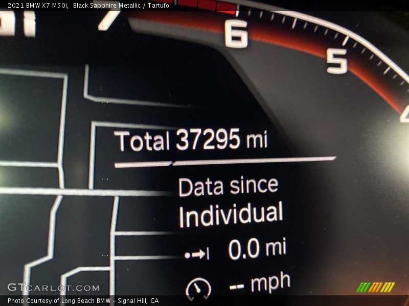 Black Sapphire Metallic / Tartufo 2021 BMW X7 M50i
