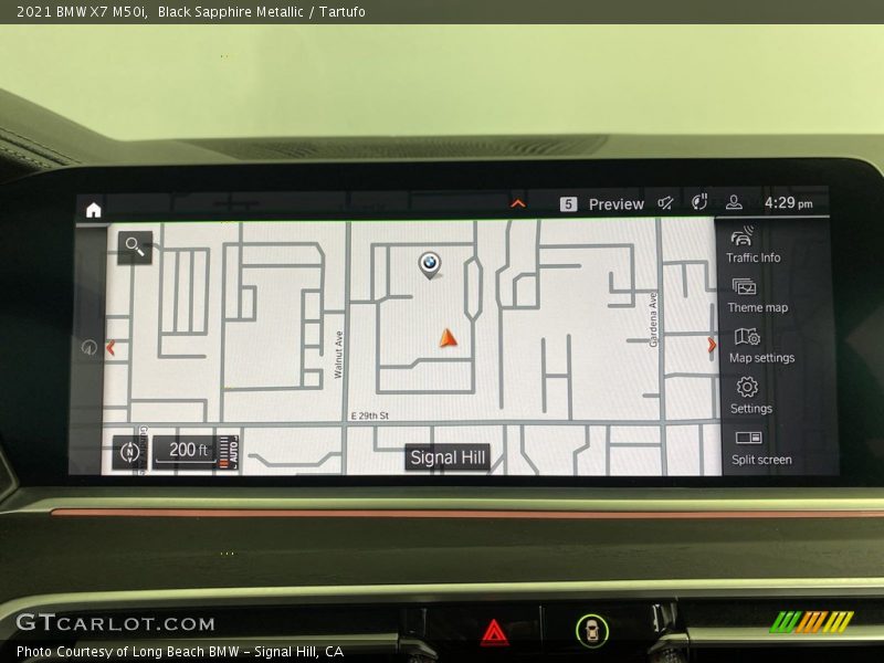 Black Sapphire Metallic / Tartufo 2021 BMW X7 M50i
