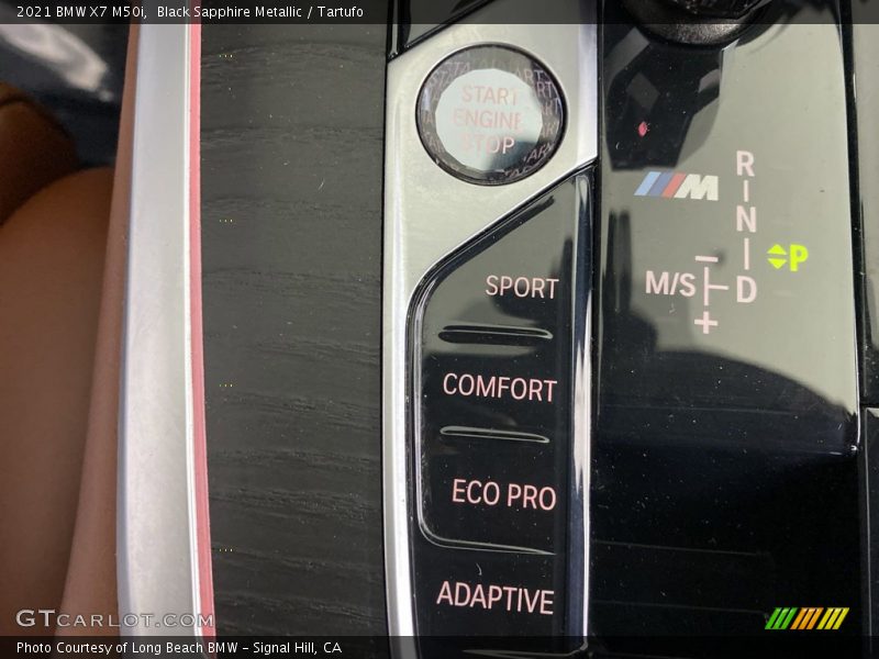 Black Sapphire Metallic / Tartufo 2021 BMW X7 M50i