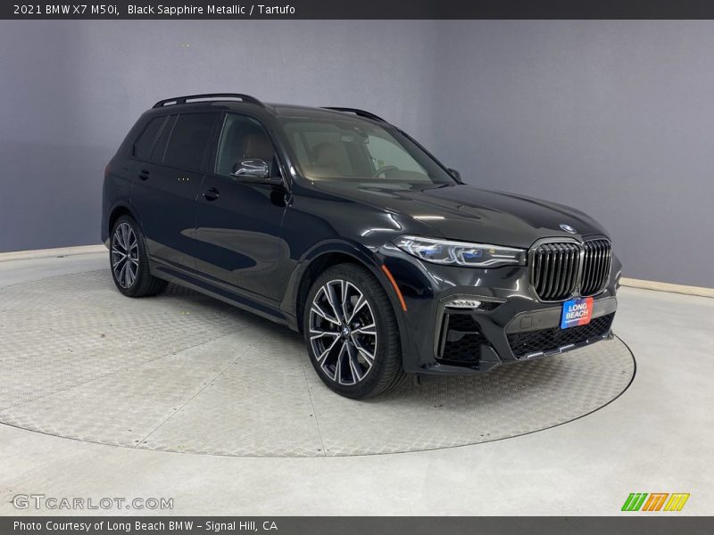 Black Sapphire Metallic / Tartufo 2021 BMW X7 M50i