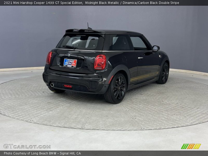 Midnight Black Metallic / Dinamica/Carbon Black Double Stripe 2021 Mini Hardtop Cooper 1499 GT Special Edition