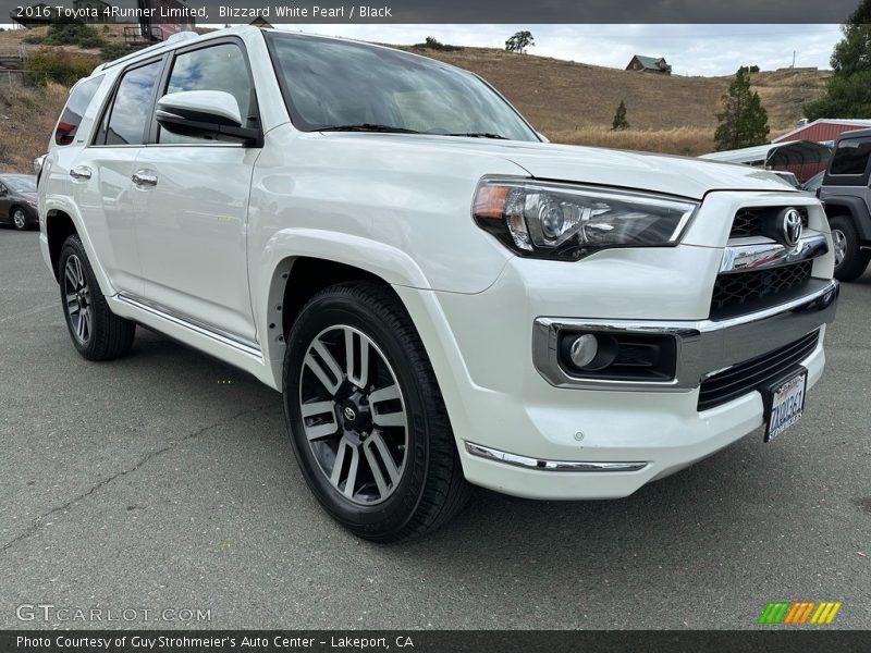Blizzard White Pearl / Black 2016 Toyota 4Runner Limited