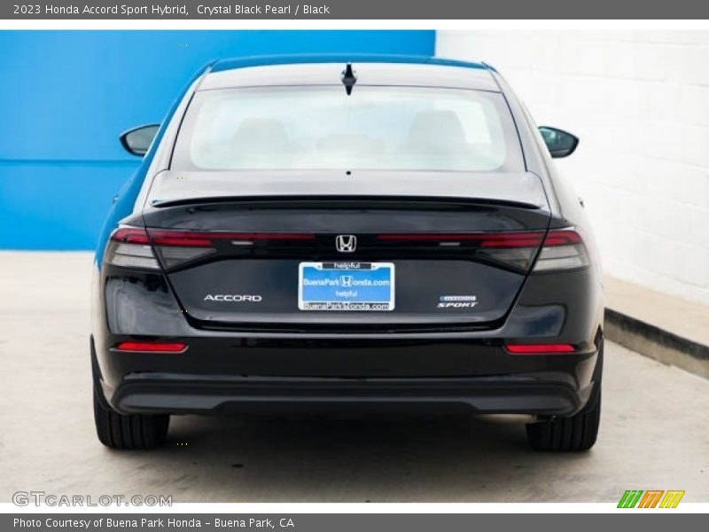 Crystal Black Pearl / Black 2023 Honda Accord Sport Hybrid