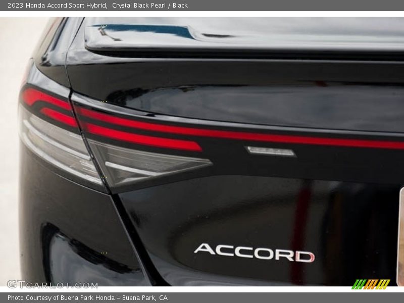 Crystal Black Pearl / Black 2023 Honda Accord Sport Hybrid
