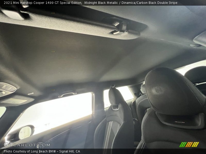 Midnight Black Metallic / Dinamica/Carbon Black Double Stripe 2021 Mini Hardtop Cooper 1499 GT Special Edition