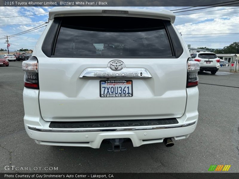 Blizzard White Pearl / Black 2016 Toyota 4Runner Limited