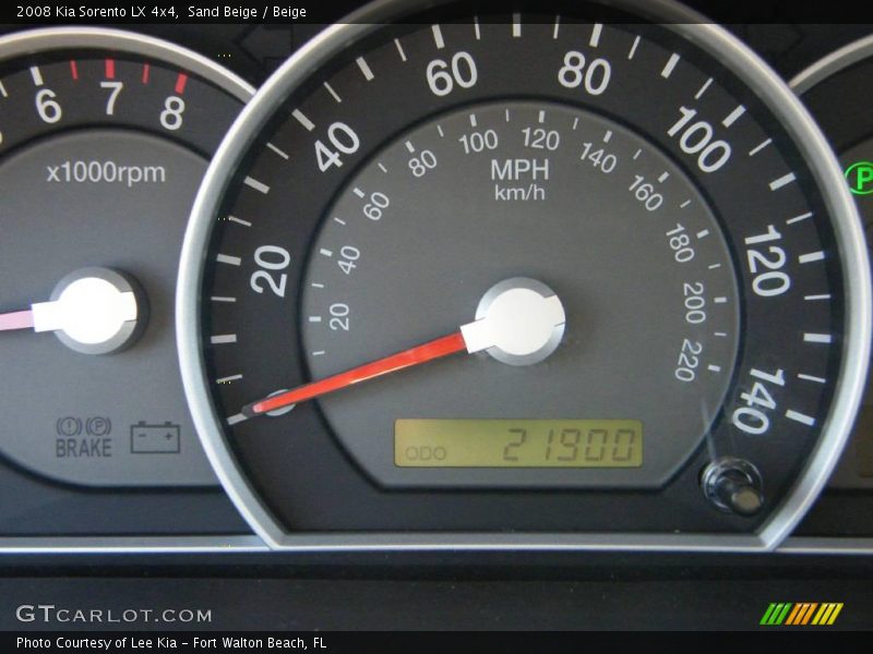 Sand Beige / Beige 2008 Kia Sorento LX 4x4