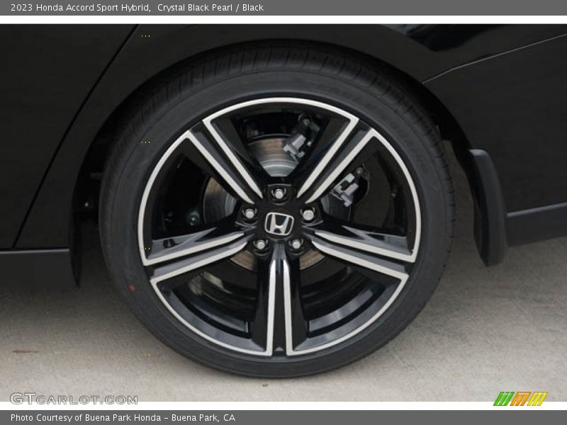 Crystal Black Pearl / Black 2023 Honda Accord Sport Hybrid