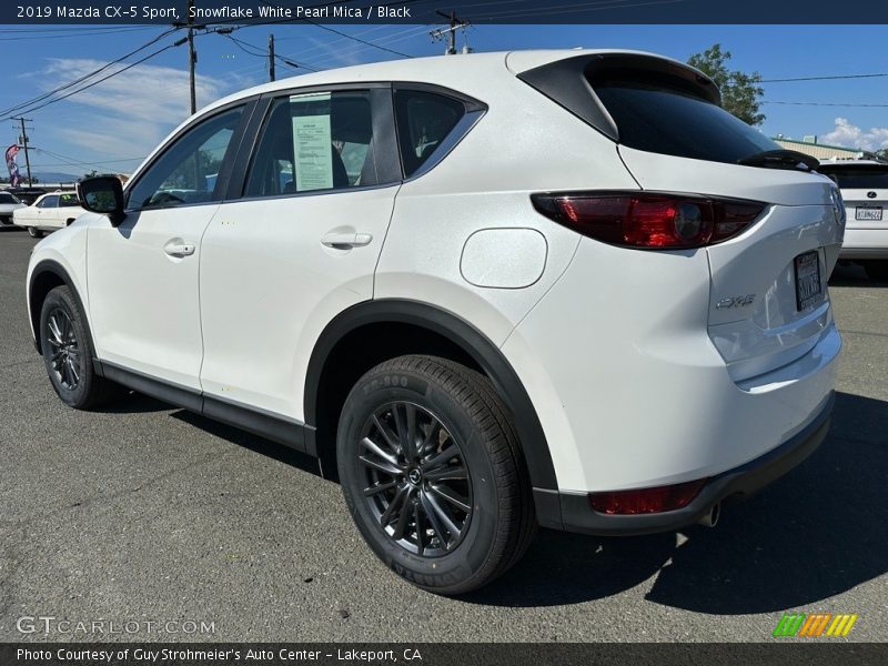 Snowflake White Pearl Mica / Black 2019 Mazda CX-5 Sport