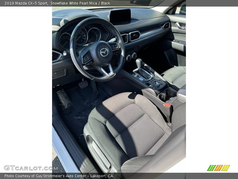 Snowflake White Pearl Mica / Black 2019 Mazda CX-5 Sport