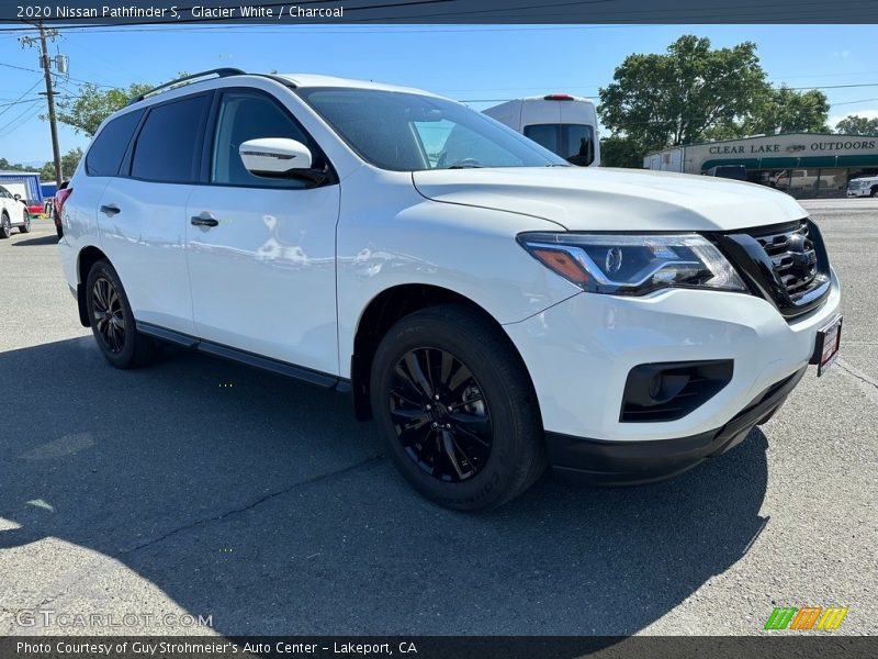 Glacier White / Charcoal 2020 Nissan Pathfinder S