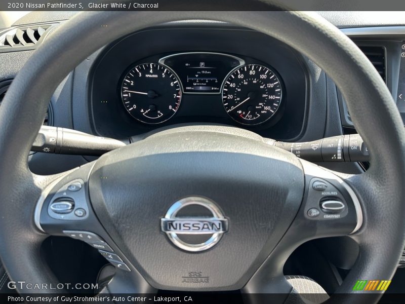 Glacier White / Charcoal 2020 Nissan Pathfinder S
