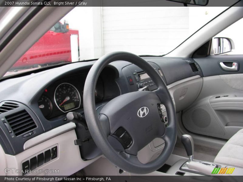 Bright Silver / Gray 2007 Hyundai Sonata GLS