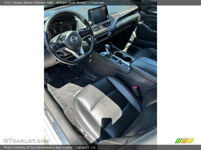 Brilliant Silver Metallic / Charcoal 2021 Nissan Altima Platinum AWD