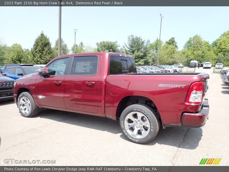 Delmonico Red Pearl / Black 2023 Ram 1500 Big Horn Crew Cab 4x4