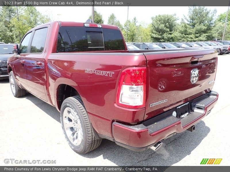Delmonico Red Pearl / Black 2023 Ram 1500 Big Horn Crew Cab 4x4