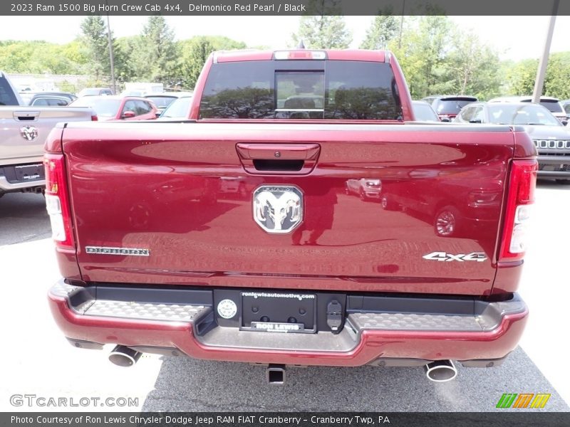 Delmonico Red Pearl / Black 2023 Ram 1500 Big Horn Crew Cab 4x4