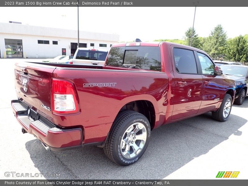 Delmonico Red Pearl / Black 2023 Ram 1500 Big Horn Crew Cab 4x4