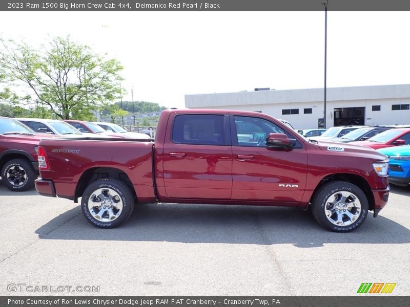 Delmonico Red Pearl / Black 2023 Ram 1500 Big Horn Crew Cab 4x4