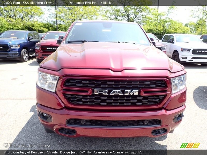 Delmonico Red Pearl / Black 2023 Ram 1500 Big Horn Crew Cab 4x4