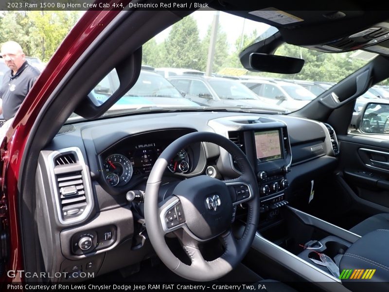 Delmonico Red Pearl / Black 2023 Ram 1500 Big Horn Crew Cab 4x4
