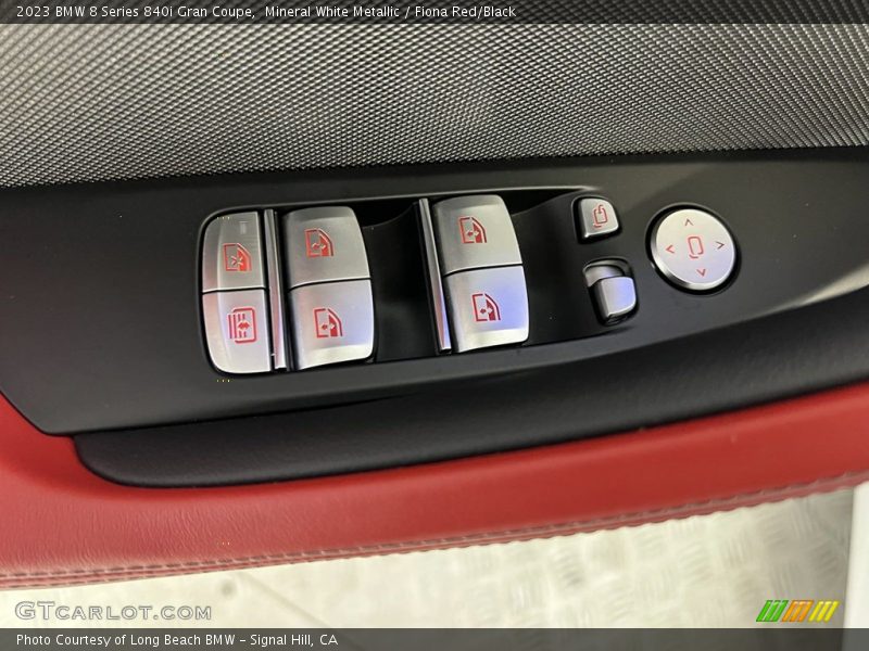 Mineral White Metallic / Fiona Red/Black 2023 BMW 8 Series 840i Gran Coupe