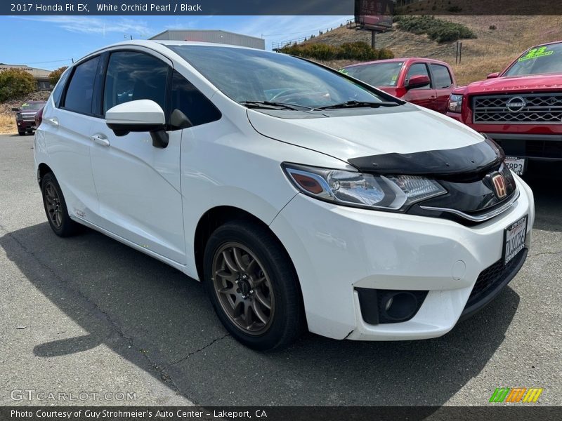 White Orchid Pearl / Black 2017 Honda Fit EX