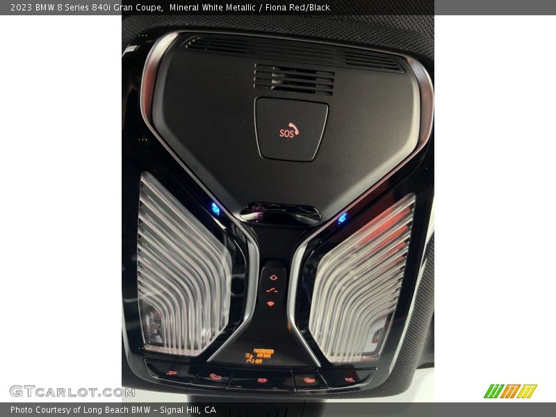 Mineral White Metallic / Fiona Red/Black 2023 BMW 8 Series 840i Gran Coupe