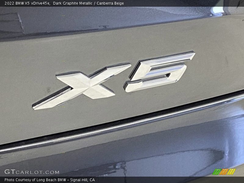 Dark Graphite Metallic / Canberra Beige 2022 BMW X5 xDrive45e