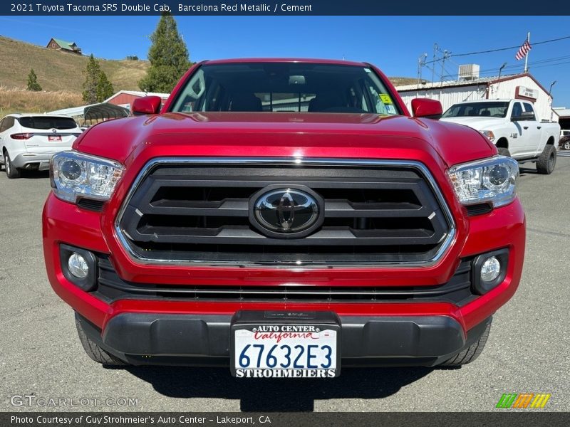 Barcelona Red Metallic / Cement 2021 Toyota Tacoma SR5 Double Cab