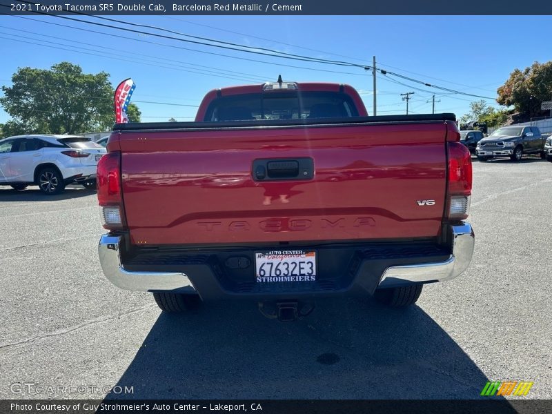 Barcelona Red Metallic / Cement 2021 Toyota Tacoma SR5 Double Cab