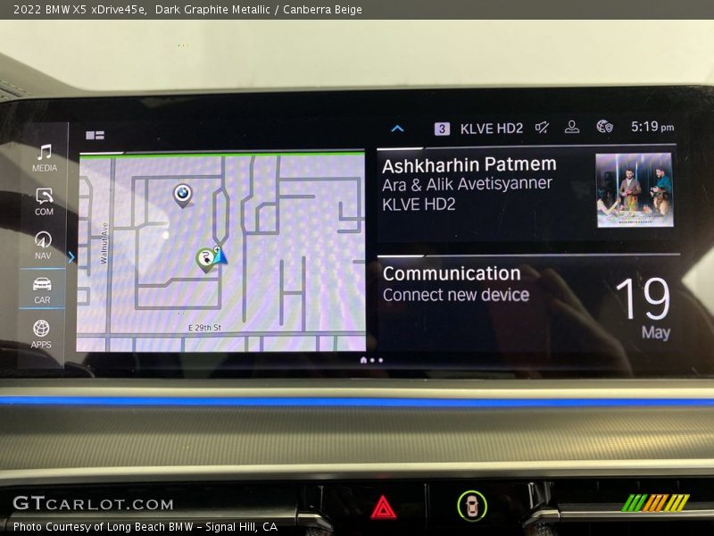 Dark Graphite Metallic / Canberra Beige 2022 BMW X5 xDrive45e