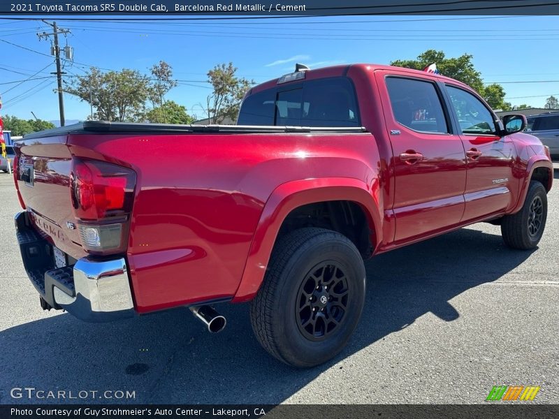 Barcelona Red Metallic / Cement 2021 Toyota Tacoma SR5 Double Cab