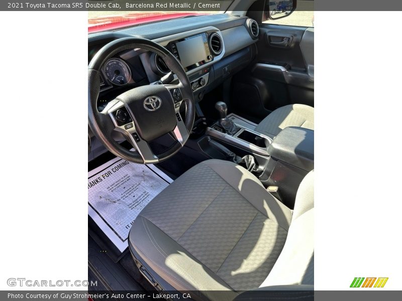 Barcelona Red Metallic / Cement 2021 Toyota Tacoma SR5 Double Cab