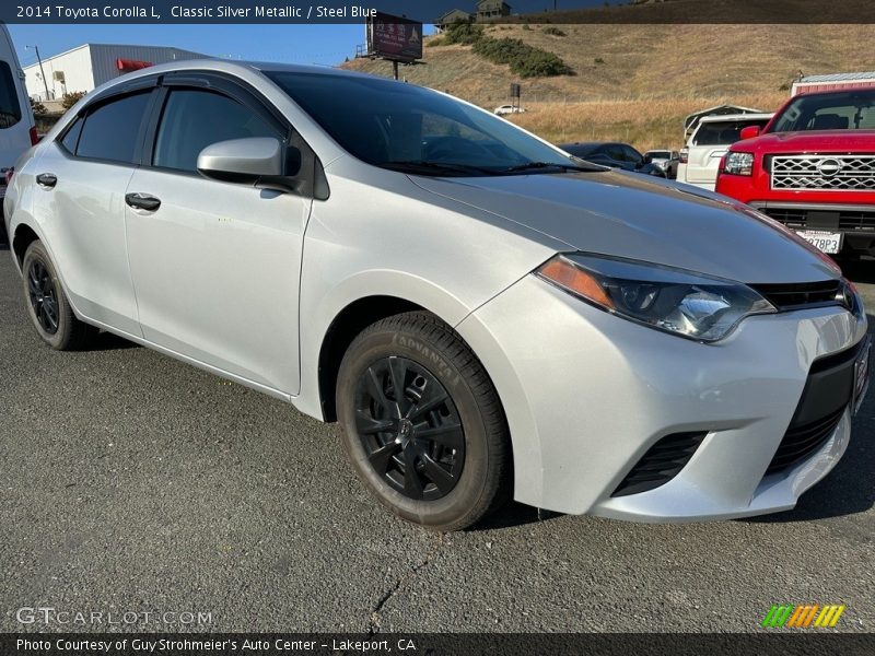 Classic Silver Metallic / Steel Blue 2014 Toyota Corolla L