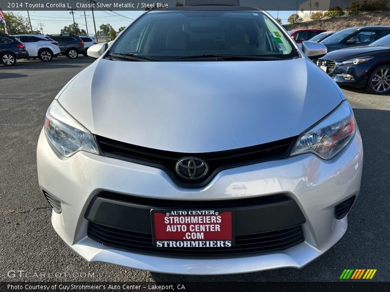 Classic Silver Metallic / Steel Blue 2014 Toyota Corolla L
