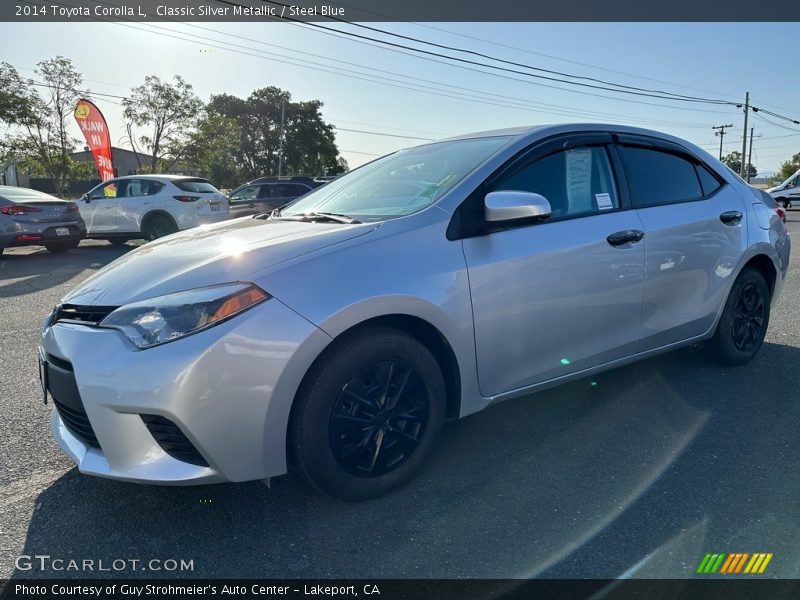 Classic Silver Metallic / Steel Blue 2014 Toyota Corolla L