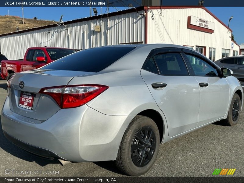 Classic Silver Metallic / Steel Blue 2014 Toyota Corolla L