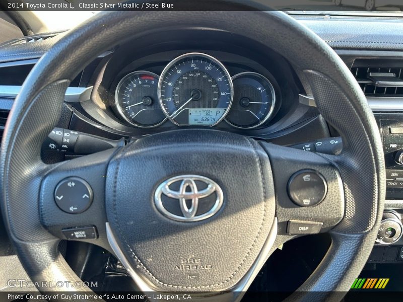 Classic Silver Metallic / Steel Blue 2014 Toyota Corolla L