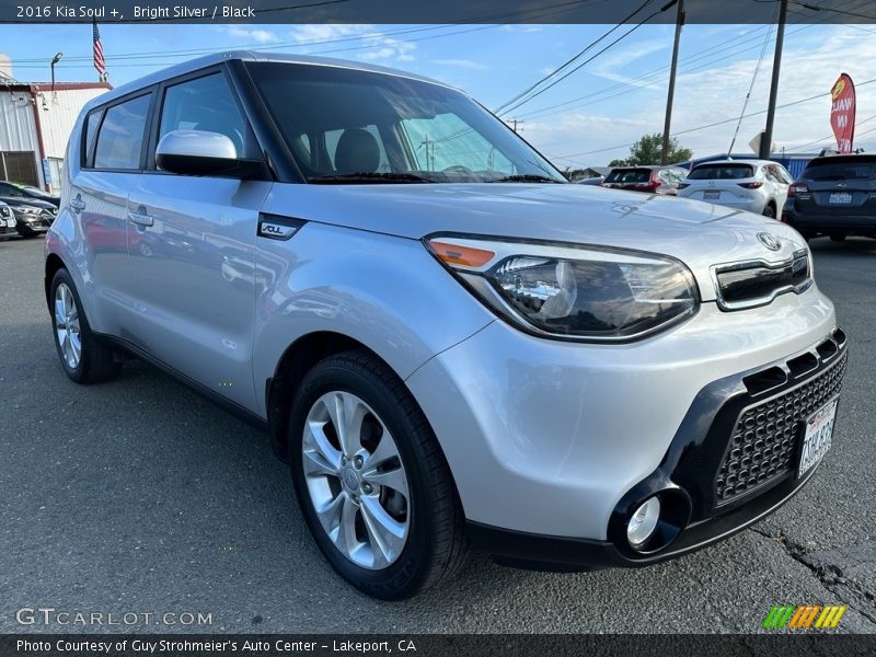 Bright Silver / Black 2016 Kia Soul +