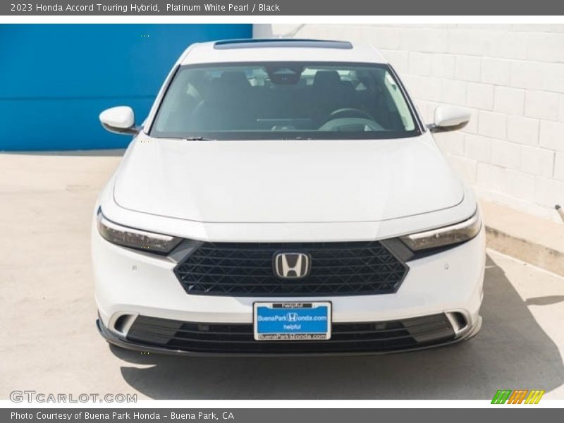 Platinum White Pearl / Black 2023 Honda Accord Touring Hybrid